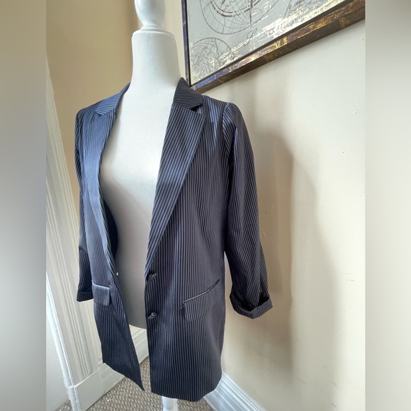 Cami NYC Owen Blazer in Navy/Grey Stripe, size XS NWT - Picture 2 of 4